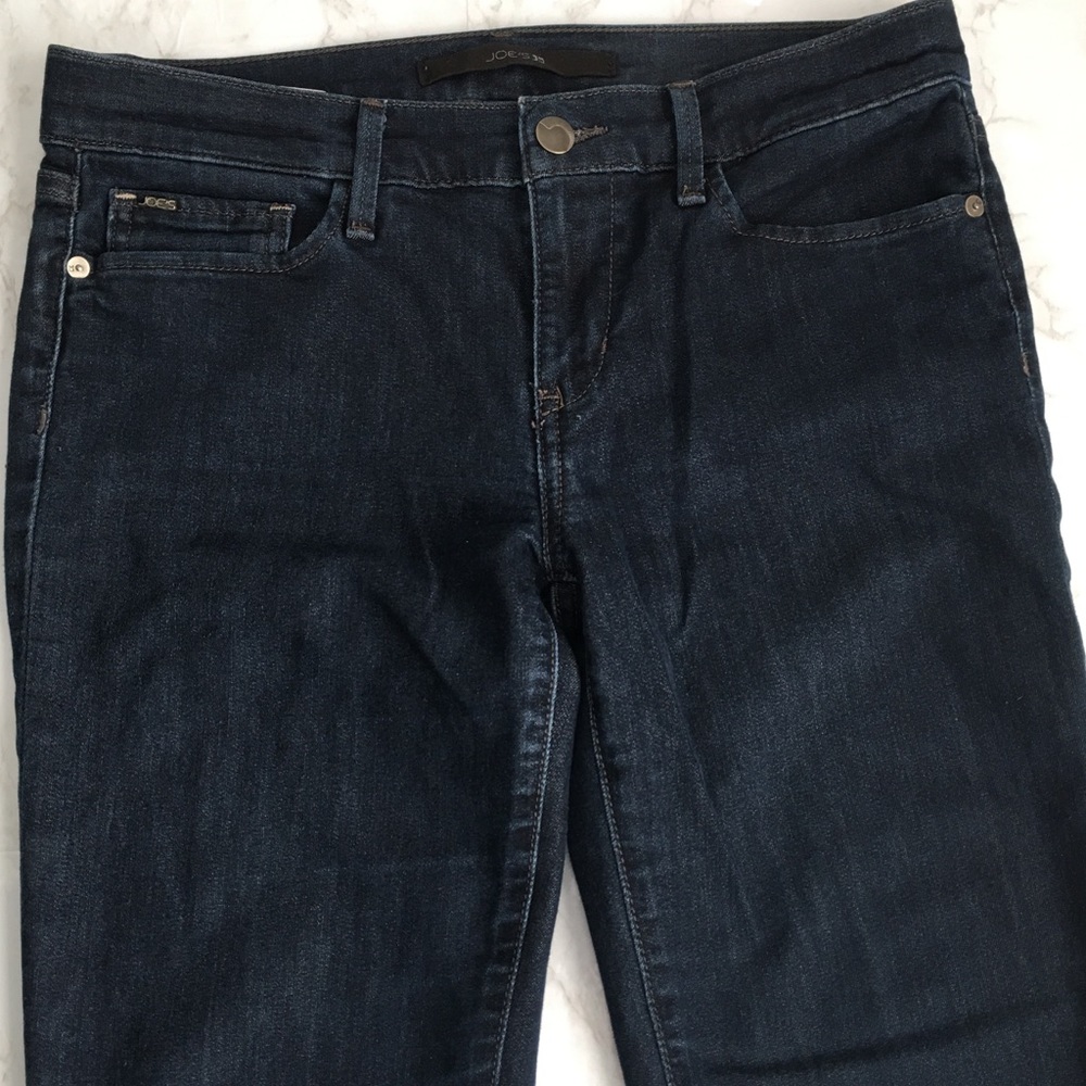 Joe's Jeans Boot Cut Provocateur Taylor Wash Dark Indigo Rinse Designer Jeans - Picture 8 of 16